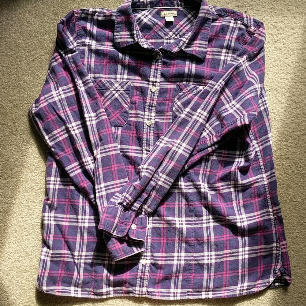 Freeport Flannel Shirt, Plaid, Dark Fuchsia